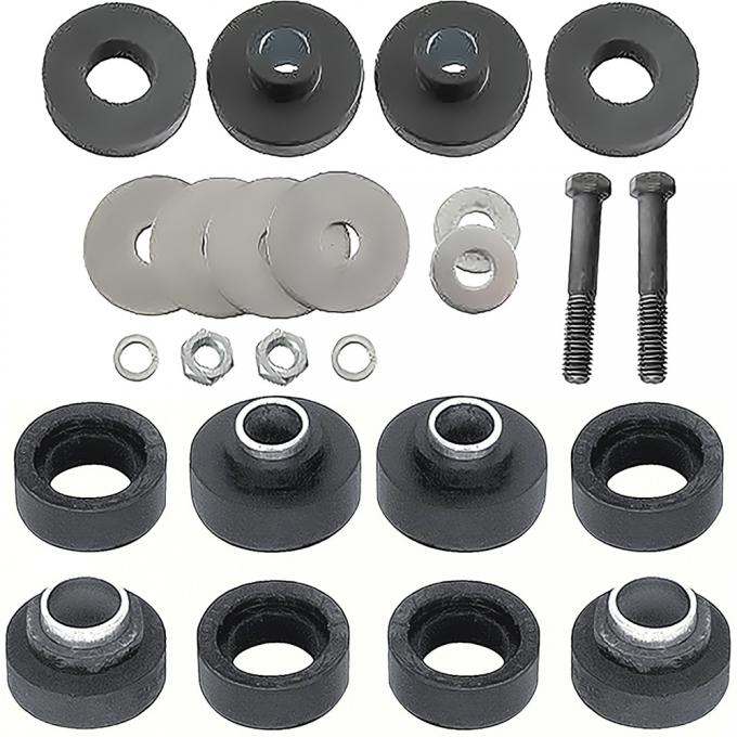 OER 1970-72 Firebird, Trans Am, Body Mount Bushing Kit, Subframe and Radiator Support, 12 Piece Set *K3035