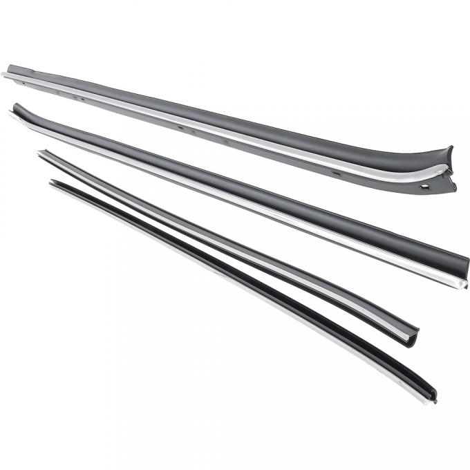 Camaro Window Felt Weatherstrip Kit, Inner And Outer, for Cars without Chrome Moldings, 1970-1981