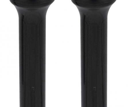 OER 1970-86 GM, Door Lock Knobs, Standard Interior, Black, Smooth Design (not ribbed), Pair CLK801