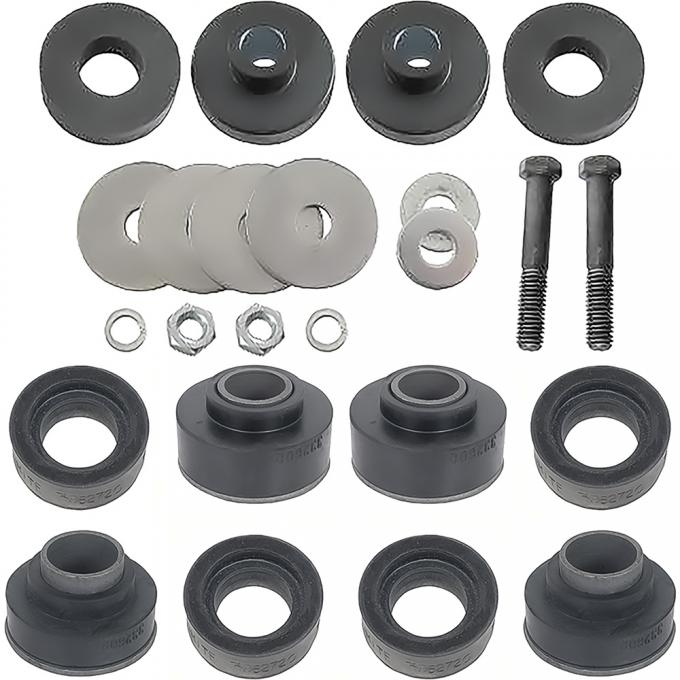 OER 1973-75 Firebird, Trans Am, Body Mount Bushing Kit, Subframe and Radiator Support, 12 Piece Set *K3036