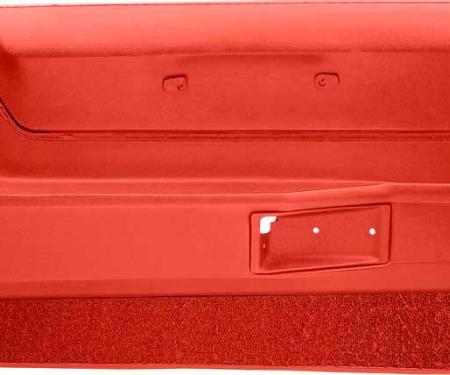 OER 1969 Camaro Coupe / Convertible Hugger Orange Deluxe Door Panels with Black Carpet K62911