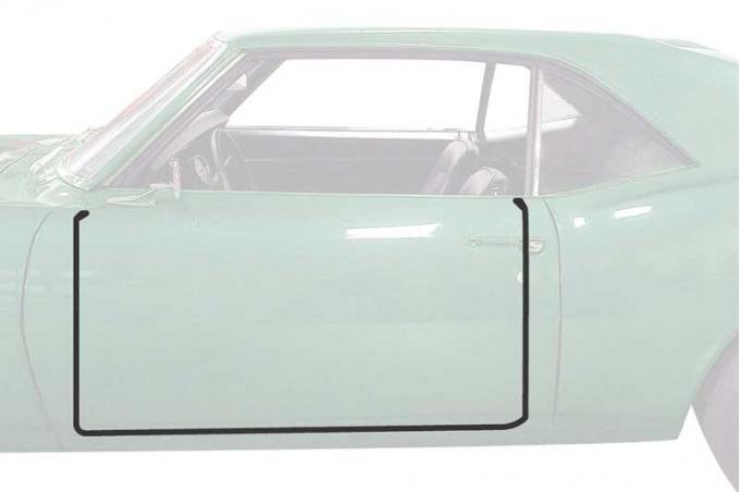 OER 1968-69 Camaro / Firebird Reproduction Rubber Door Frame Weatherstrip WS501