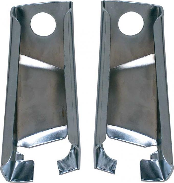 OER 1969 Camaro, Firebird, Trunk Floor Rear Panel Corner Braces, Pair, EDP Coated KW613