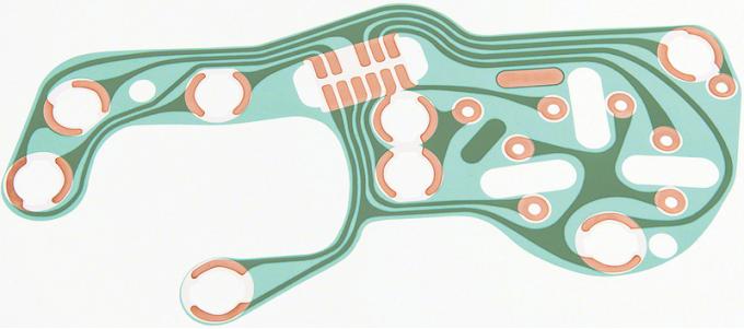 OER 1969 Firebird printed Circuit With Rally Gauges 6295410