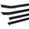 1967 Camaro, Firebird Coupe, Front Door & Rear Quarter Window Felt Set, Inner & Outer, Coupe, Replacement Style, 8 Piece Set CA142R