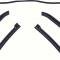 OER 1967-69 Camaro / Firebird Convertible 5 Piece Roof Rail Weatherstrip Set K165