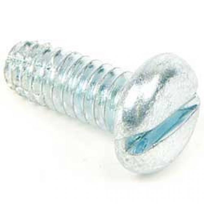 1/4-20 X 5/8'' Slotted Pan Head Type F Tapping Screw - Zinc