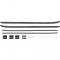 Camaro Window Felt WeatherStrip Kit, Inner & Outer, for Cars with Chrome Moldings, 1970-1981