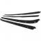 Camaro Window Felt WeatherStrip Kit, Inner & Outer, for Cars with Chrome Moldings, 1970-1981