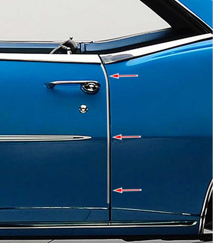 OER 1967-68 Camaro / Firebird Door Edge Guards K9343