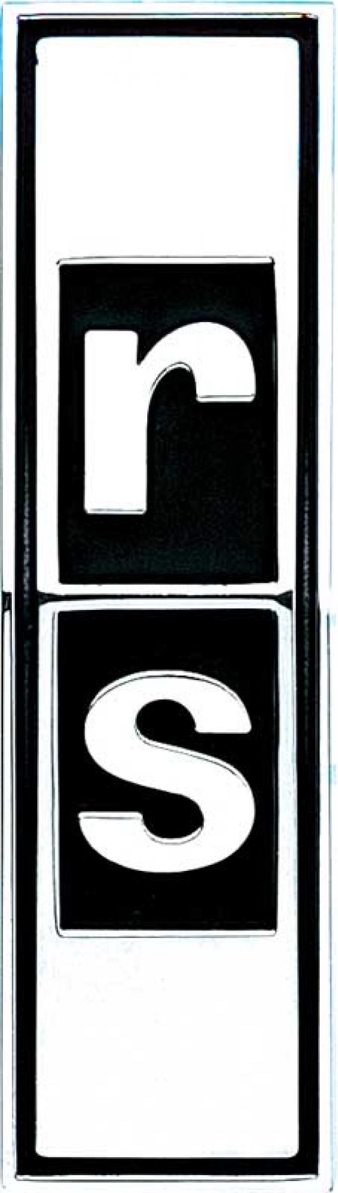 OER 1967-68 Camaro RS Grill Emblem with Backing Plate 3907915