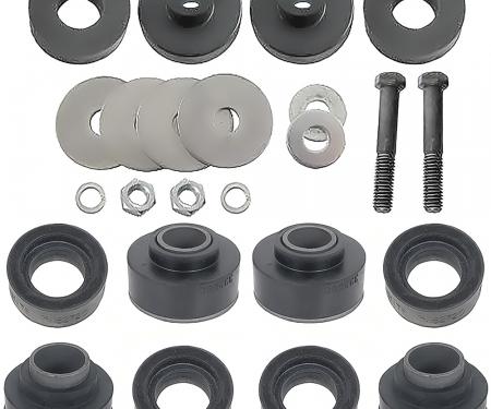 OER 1973-75 Firebird, Trans Am, Body Mount Bushing Kit, Subframe and Radiator Support, 12 Piece Set *K3036