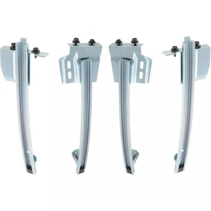 OER 1968-69 Camaro, Firebird, Door Window Track Set, Front and Rear Tracks, LH and RH Sides, 4-Piece Set *881443