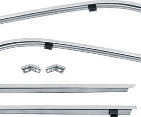 OER 1968-69 Camaro, Firebird, Roof Rail Weatherstrip Channel and Retainer Set 14322